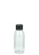 100 ml PET-Flasche transparent, Ø 41,9 mm, Schraubverschluss schwarz