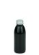 100 ml PET-Flasche schwarz, Ø 41,9 mm, Alu-Schraubkappe schwarz