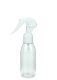 100 ml R-PET-Flasche transparent, Ø 41,9 mm, Mini-Trigger-Sprühzerstäuber weiß, glatt
