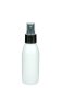 100 ml R-PET-Flasche weiß, Ø 41,9 mm, Sprühzerstäuber schwarz