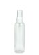 100 ml R-PET-Flasche transparent, Ø 37,1 mm, Sprühzerstäuber weiß, glatt