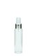 100 ml R-PET-Flasche transparent, Ø 37,1 mm, Sprühzerstäuber, Luxury-Ausführung natur, glatt