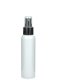 100 ml R-PET-Flasche weiß, Ø 37,1 mm, Sprühzerstäuber schwarz, glatt