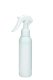 100 ml R-PET-Flasche weiß, Ø 37,1 mm, Mini-Trigger-Sprühzerstäuber weiß, glatt