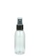 100 ml PET-Flasche transparent, Ø 41,9 mm, Sprühzerstäuber schwarz
