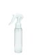100 ml PET-Flasche transparent, Ø 37,1 mm, Mini-Trigger-Sprühzerstäuber weiß, glatt
