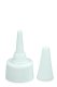 125 ml PET-Dosierflasche transparent, Ø 39,5 mm, Schraubkappe weiß