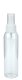 125 ml PET-Flasche transparent, Ø 39,5 mm, Sprühzerstäuber weiß