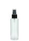 125 ml PETG-Flasche transparent, Ø 41,5 mm, Lotionpumpe schwarz