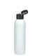 150 ml PET-Flasche weiß, Ø 42,2 mm, Klappverschluss schwarz