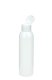 150 ml R-PET-Flasche weiß, Ø 42,2 mm, Klappverschluss, Softline matt weiß