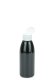 150 ml PET-Flasche schwarz, Ø 46,2 mm, Klappverschluss, Softline matt weiß