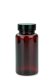 150 ml PET-Packer Schraubdose braun (38/400) – mit Schraubdeckel, Deckel schwarz, glänzend