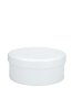 150 ml PP-Cremetiegel weiß, flach – Deckel weiß