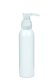 150 ml R-PET-Flasche weiß, Ø 42,2 mm, Seifenpumpe natur