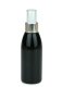 150 ml PET-Flasche schwarz, Ø 46,2 mm, Lotionpumpe weiß/Metall