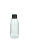 150 ml PET-Flasche transparent, Ø 46,2 mm, Schraubverschluss schwarz