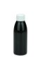 150 ml PET-Flasche schwarz, Ø 46,2 mm, Schraubverschluss weiß
