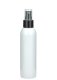 150 ml PET-Flasche weiß, Ø 42,2 mm, Sprühzerstäuber schwarz, glatt