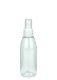 150 ml R-PET-Flasche transparent, Ø 46,2 mm, Sprühzerstäuber weiß