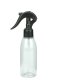 150 ml R-PET-Flasche transparent, Ø 46,2 mm, Mini-Trigger-Sprühzerstäuber schwarz, glatt