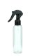 150 ml R-PET-Flasche transparent, Ø 42,2 mm, Mini-Trigger-Sprühzerstäuber schwarz