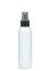 150 ml R-PET-Flasche weiß, Ø 42,2 mm, Sprühzerstäuber schwarz, geriffelt