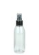 150 ml PET-Flasche transparent, Ø 46,2 mm, Sprühzerstäuber schwarz