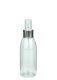 150 ml PET-Flasche transparent, Ø 46,2 mm, Sprühzerstäuber, Luxury-Ausführung natur, glatt