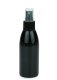 150 ml PET-Flasche schwarz, Ø 46,2 mm, Sprühzerstäuber schwarz, geriffelt