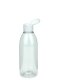 200 ml R-PET-Flasche transparent, Ø 50,4 mm, Klappverschluss weiß