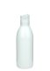 200 ml R-PET-Flasche weiß, Ø 50,4 mm, Disc-Top-Verschluss transparent