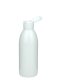 200 ml R-PET-Flasche weiß, Ø 50,4 mm, Klappverschluss weiß