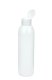 200 ml R-PET-Flasche weiß, Ø 45,8 mm, Klappverschluss, Softline matt weiß