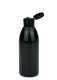200 ml PET-Flasche schwarz, Ø 50,4 mm, Klappverschluss schwarz