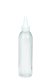 200 ml PET-Dosierflasche transparent, Ø 45,8 mm, Schraubkappe weiß