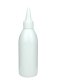 200 ml R-PET-Dosierflasche weiß, Ø 50,4 mm, Schraubkappe weiß