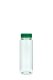200 ml PET-Weithals-Smoothie-Flasche transparent, Ø 48,0 mm, Verschluss grün