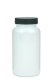 200 ml PET-Packer Schraubdose weiß (45/400) – mit Induktionssiegel, Deckel schwarz, matt geriffelt