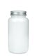 200 ml PET-Packer Schraubdose weiß (45/400) – mit Aluminium-Schraubdeckel, glänzend