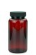 200 ml PET-Packer Schraubdose braun (45/400) – mit Induktionssiegel, Deckel schwarz, matt geriffelt