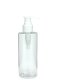 200 ml PETG-Flasche transparent, Ø 50,0 mm, Seifenpumpe weiß