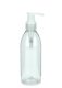 200 ml PET-Flasche transparent, Ø 50,4 mm, Seifenpumpe transparent