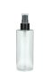200 ml PETG-Flasche transparent, Ø 50,0 mm, Lotionpumpe schwarz