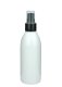 200 ml R-PET-Flasche weiß, Ø 50,4 mm, Lotionpumpe schwarz