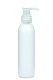 200 ml R-PET-Flasche weiß, Ø 45,8 mm, Seifenpumpe natur