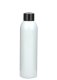 200 ml R-PET-Flasche weiß, Ø 45,8 mm, Schraubverschluss schwarz