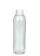 200 ml PET-Flasche transparent, Ø 45,8 mm, Schraubverschluss mit Spritzeinsatz weiß