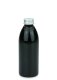 200 ml PET-Flasche schwarz, Ø 50,4 mm, Alu-Schraubkappe silber