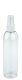 200 ml PET-Flasche transparent, Ø 45,8 mm, Sprühzerstäuber weiß, geriffelt